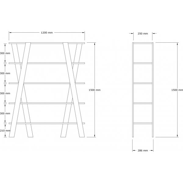 Conde kirjahylly - musta Conde kirjahylly - musta