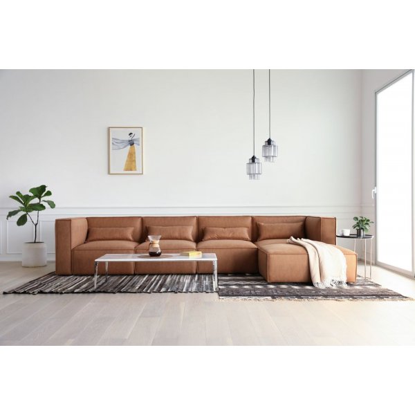 Nees modulaarinen sohva konjakinvärisenä yhdistelmänä 1 Nees modulaarinen sohva konjakinvärisenä yhdistelmänä 1