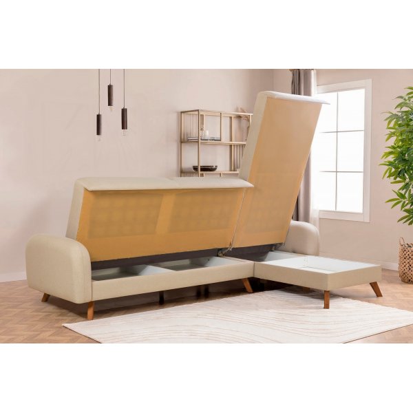 Kronos 2 vuodesohva Cream Kronos 2 vuodesohva Cream