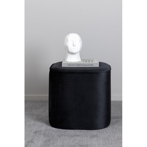 Chip pouf - Musta sametti
