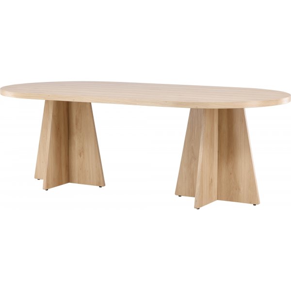 Bootcut ruokapöytä 230 x 115 cm - Whitewash Bootcut ruokapöytä 230 x 115 cm - Whitewash