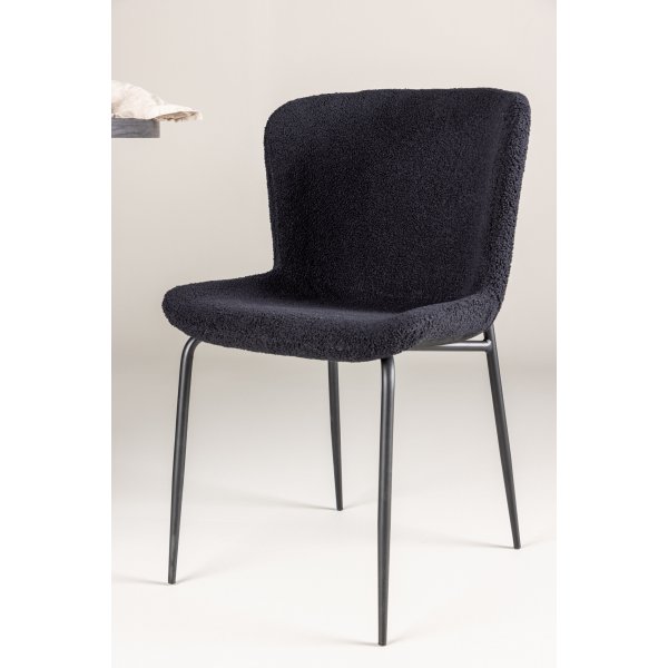 Modesto ruokapydn tuoli - Musta teddy