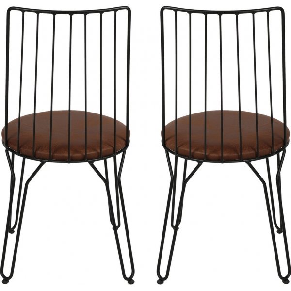 Agda tuolisarja - Musta/ruskea Agda tuolisarja - Musta/ruskea