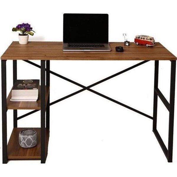 Athena kirjoituspöytä 120x65 cm - mänty/musta Athena kirjoituspöytä 120x65 cm - mänty/musta