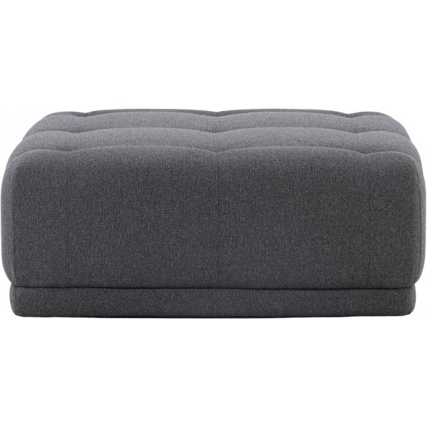 Turin Pouf - tummanharmaa