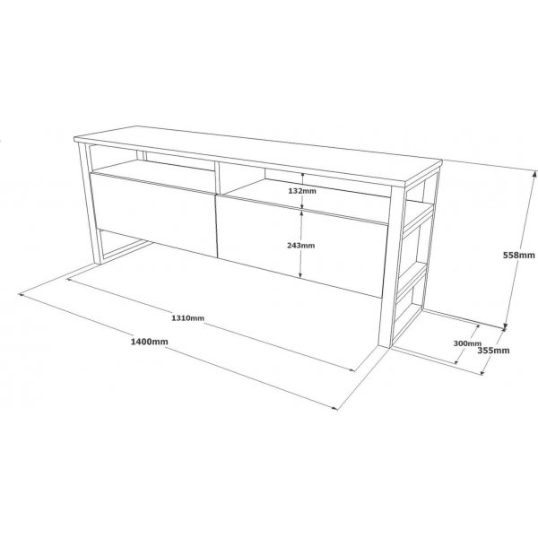 Luvio mediapenkki 11 - hopea/musta Luvio mediapenkki 11 - hopea/musta