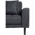 Lido divaani sohva vasen - Tummanharmaa mikrokuitu