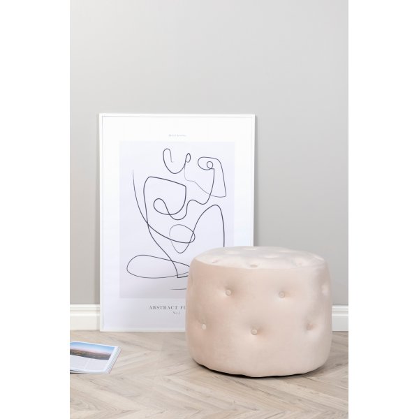 Respit pouf - beige sametti Respit pouf - beige sametti