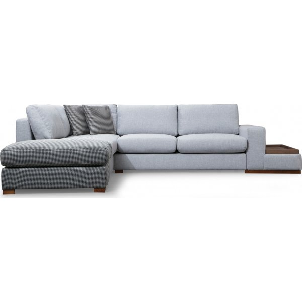 Silmukkakulmasohva - harmaa