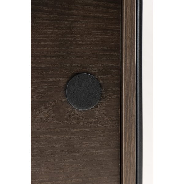 Paris-seinkaappi 48 x 122 cm - Musta/Mocca