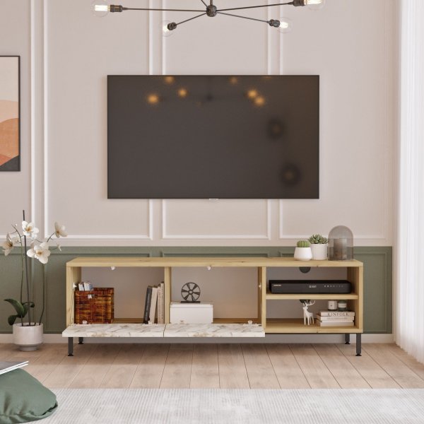 Retro mediapenkki 3 - Huopa/marmori