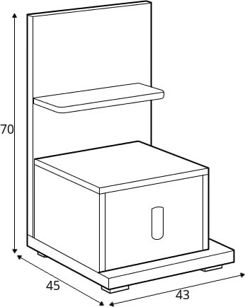 Simi ypyt oikea - Hickory/valkoinen