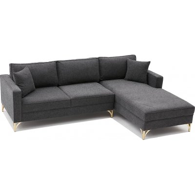 Berliinin divaani sohva - antrasiitti/kulta