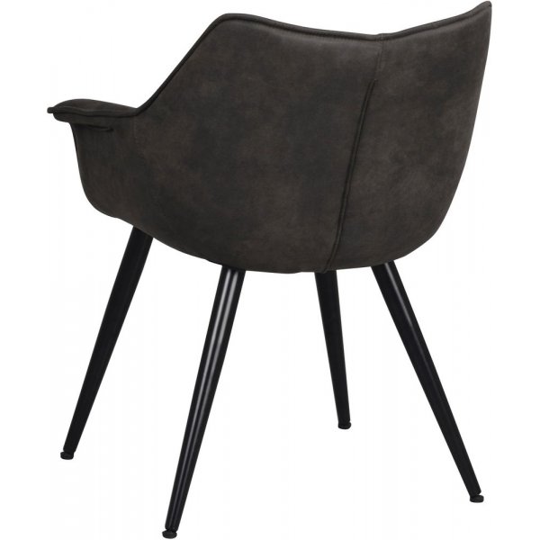 Echo-nojatuoli - Tummanharmaa/musta