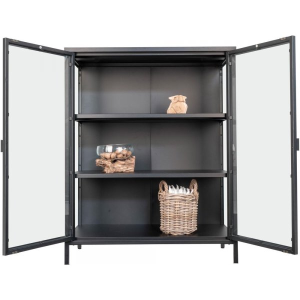 Brisbane Vitriinikaappi 80x40x101,5 cm - Musta Brisbane Vitriinikaappi 80x40x101,5 cm - Musta