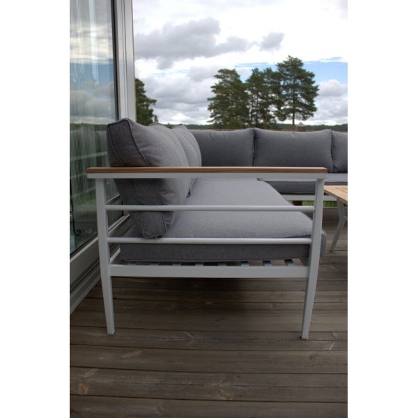 Meksikon kulmasohvaryhmä - Valkoinen/tiikki Meksikon kulmasohvaryhmä - Valkoinen/tiikki