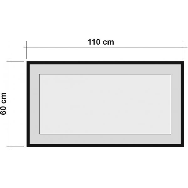 Quantum Idea peili 110 cm - mänty/musta Quantum Idea peili 110 cm - mänty/musta