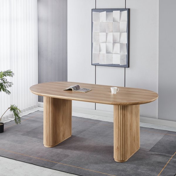 Callum ruokapöytä 180x90 cm - Tammifolio Callum ruokapöytä 180x90 cm - Tammifolio