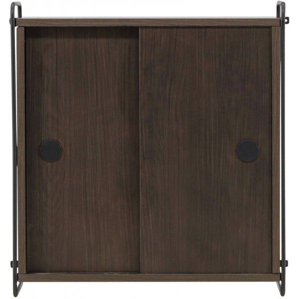 Paris-seinkaappi 68 x 60 cm - Musta/Mocca