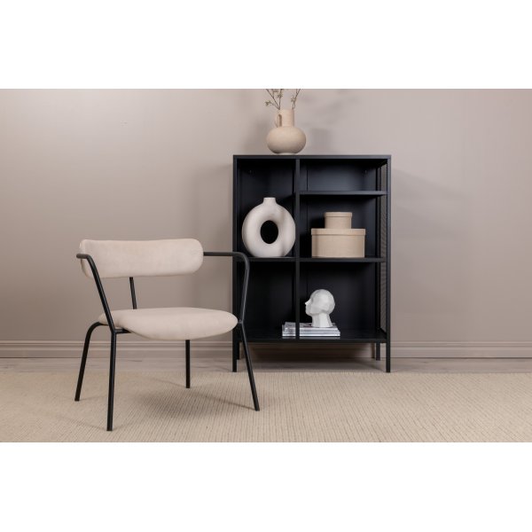 Shaun nojatuoli - beige sametti