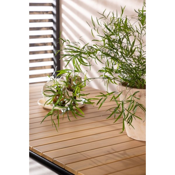 Holmbeck ruokapöytä 200 x 90 cm - musta/luonnollinen Holmbeck ruokapöytä 200 x 90 cm - musta/luonnollinen