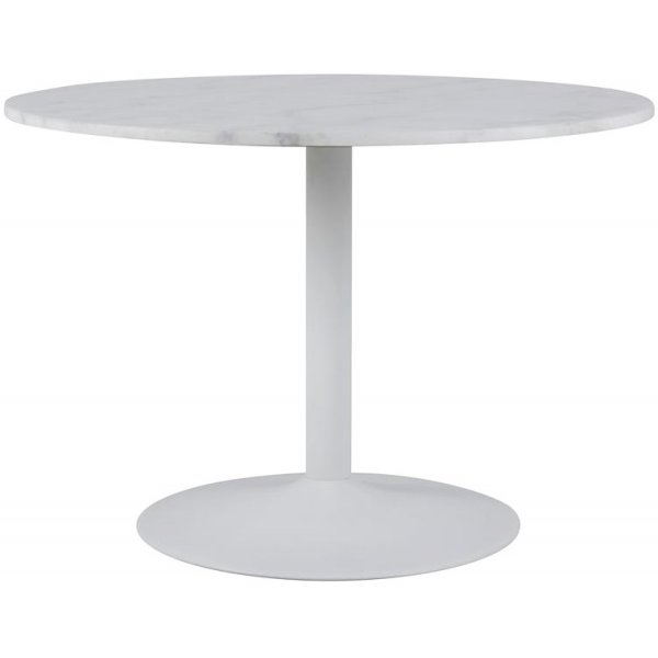 Carlisle-ruokapöytä 110 cm - Marmori/valkoinen Carlisle-ruokapöytä 110 cm - Marmori/valkoinen