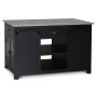 Heritage Kitchen Island marmorilla - Musta runko / harmaa Emprador-marmori