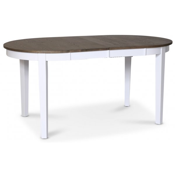 Skagen soikea ruokap�yt� 160/210 x 90 cm - Valkoinen/ruskea �ljytty tammi