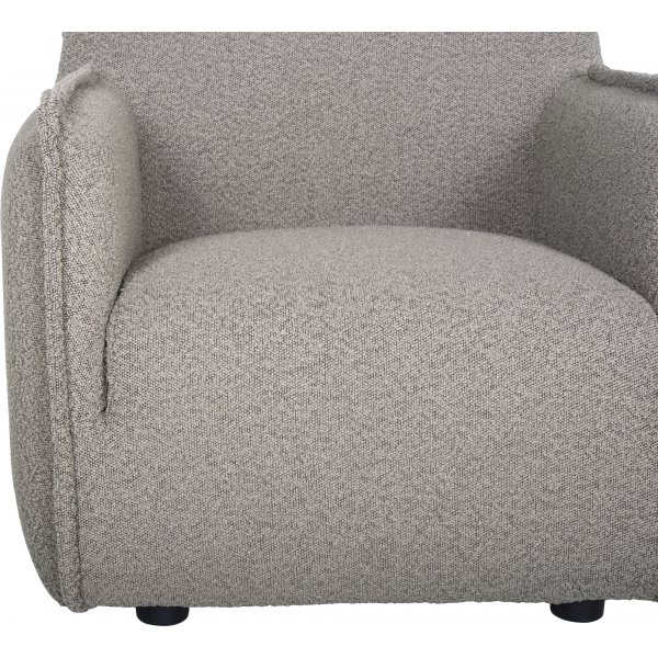 Nojatuoli boucle-kankaasta