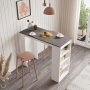 Style baaripyt 120 x 51,6 cm - Valkoinen/harmaa