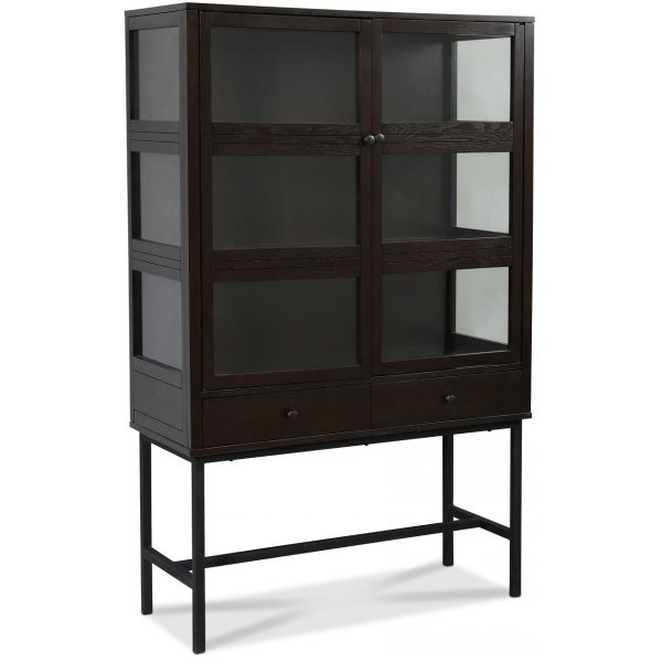 Lamier-vitriinikaappi - Ruskeapetsattu tammi Lamier-vitriinikaappi - Ruskeapetsattu tammi