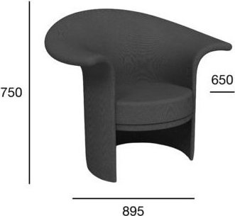 Tulipan-nojatuoli - Valinnainen rungon ja verhoilun väri Tulipan-nojatuoli - Valinnainen rungon ja verhoilun väri