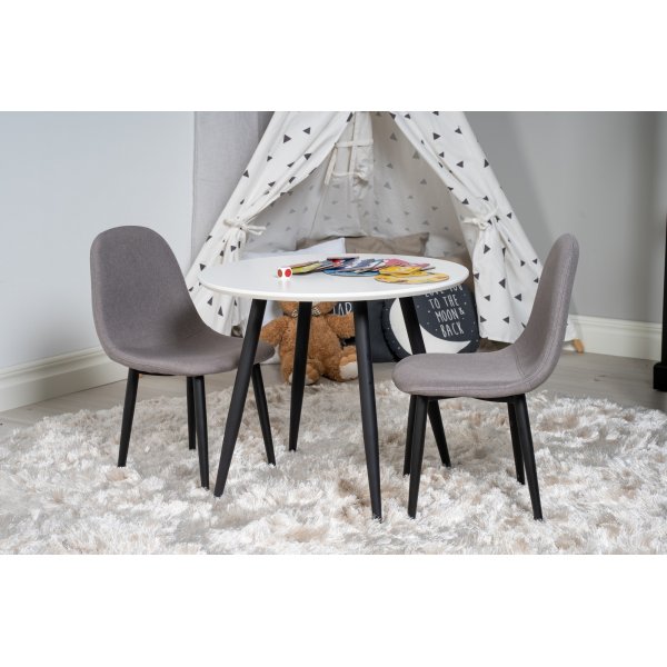 Bridge ruokapöydän tuoli XXS - Harmaa sametti Bridge ruokapöydän tuoli XXS - Harmaa sametti