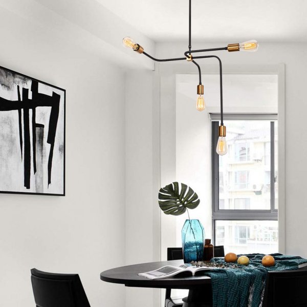 Denge kattovalaisin 3431 - Musta/kupari Denge kattovalaisin 3431 - Musta/kupari