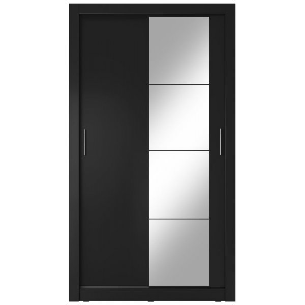 Mervyn-vaatekaappi 120 - Musta