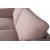 Kingsley 2,5-istuttava sohva vaaleanpunaista samettia + Huonekalujen tahranpoistoaine