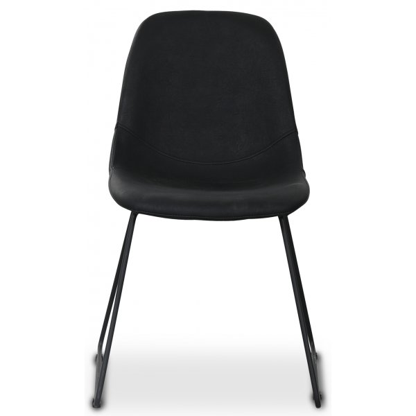 Atlantic sled -tuoli - Musta PU + Huonekalujen tekstiilien puhdistus Atlantic sled -tuoli - Musta PU + Huonekalujen tekstiilien puhdistus