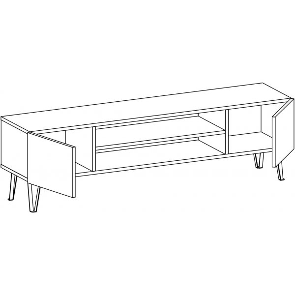 Bloom mediapenkki - antrasiitti/tammi Bloom mediapenkki - antrasiitti/tammi