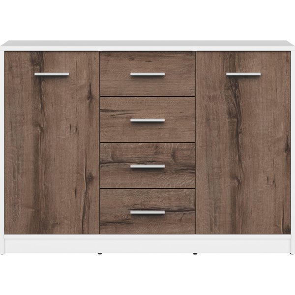 Nepo Plus säilytyskalusteet - Valkoinen/tumma tammi Nepo Plus säilytyskalusteet - Valkoinen/tumma tammi