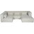 Nees modulaarinen sohva valkoista boucla - combo 1