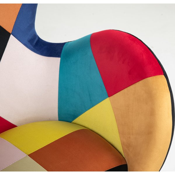 Lucille nojatuoli - Multi / kromi + Huonekalujen tekstiilien puhdistus