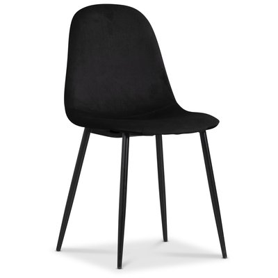Carisma-tuoli - Musta sametti + Huonekalujen jalat