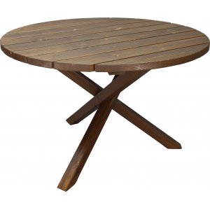 Scottsdale ruokapöytä Ø112 cm - ruskea Scottsdale ruokapöytä Ø112 cm - ruskea