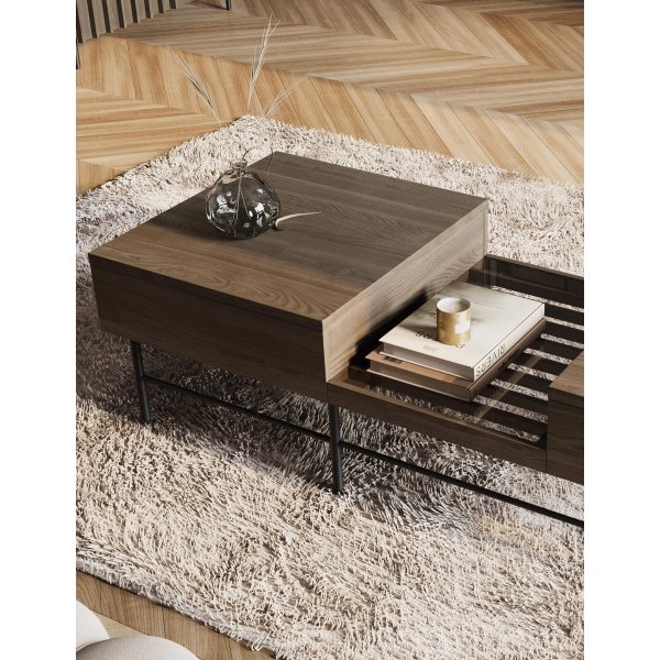 Piedmont sohvapöytä - Portland tuhka/musta Piedmont sohvapöytä - Portland tuhka/musta