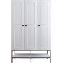 Martin vaatekaappi 126 cm - Valkoinen