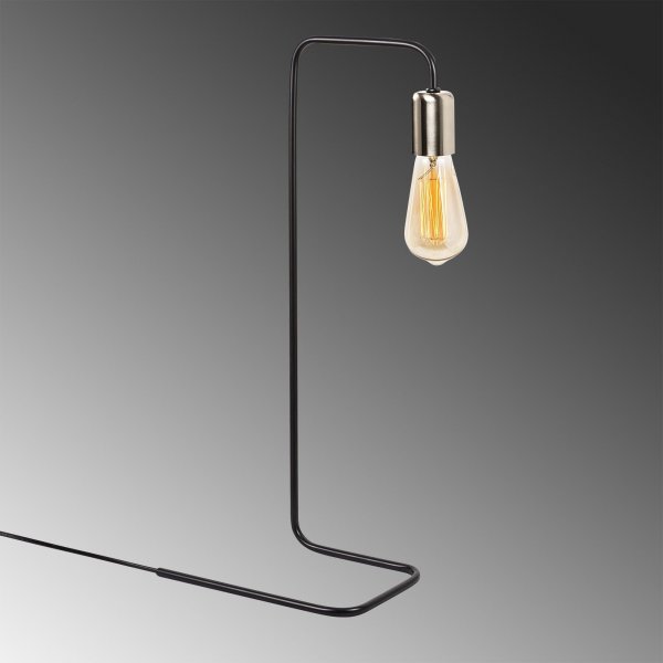 Denge-p�yt�valaisin - Musta/nikkeli