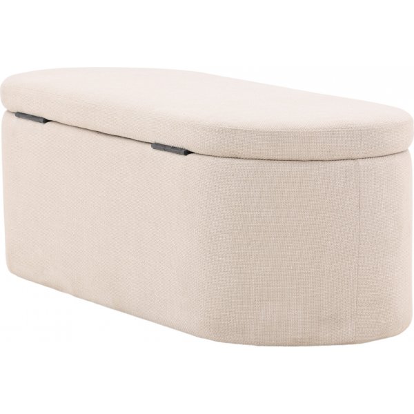 Potenza pouf - luonnonvalkoinen Potenza pouf - luonnonvalkoinen