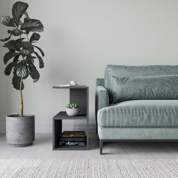 Larmon sivup�yt� 59,6 x 35,6 cm - Antrasiitti