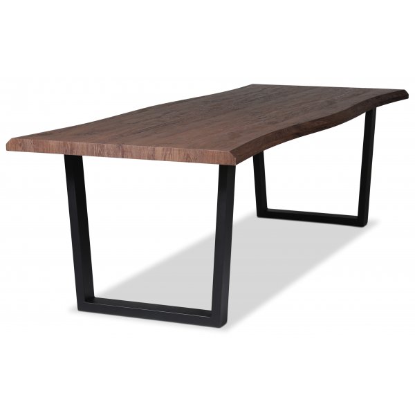 Bretagne ruokapöytä 240x100 cm - Ruskea/musta Bretagne ruokapöytä 240x100 cm - Ruskea/musta