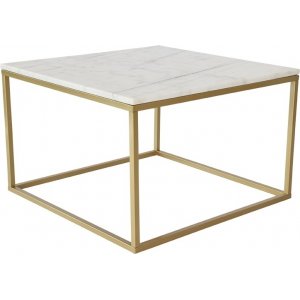 Accent-sohvapöytä 75 - Valkoinen marmori / Messinkivärinen runko + Furniture Polish + Suihkevaha Accent-sohvapöytä 75 - Valkoinen marmori / Messinkivärinen runko + Furniture Polish + Suihkevaha